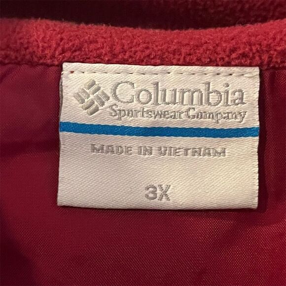 Columbia Women's 3XL Fuchsia Quilted Fleece Vest Casual Fall Sleeveless - Picture 3 of 9